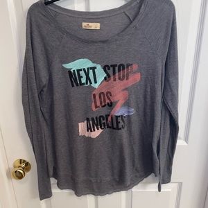 Next Stop Los Angeles Hollister long sleeve T-shirt